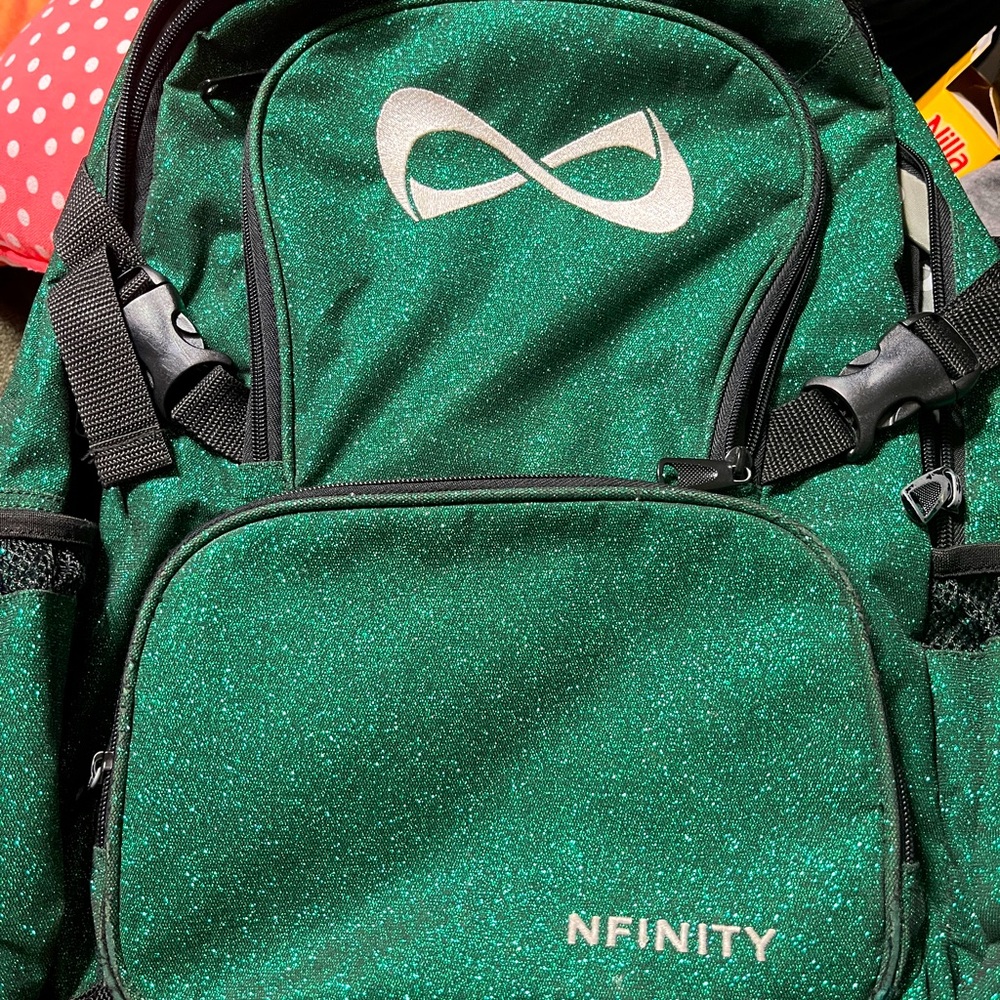 Nfinity Cheerleader Backpack Green Glitter